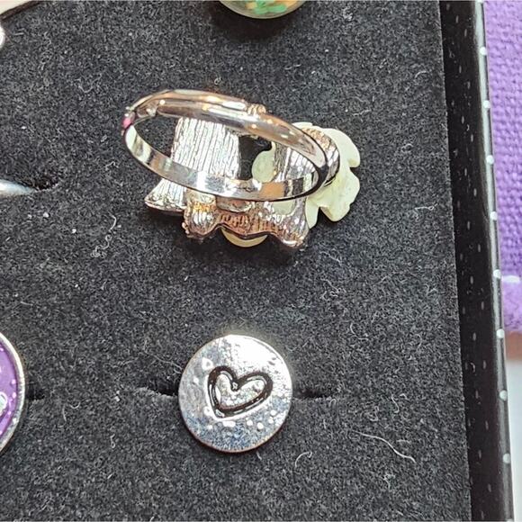 Paparazzi Lot of 10 Adjustable Rings in Cute Box, Preteens and Teens. NEW #4 - Picture 5 of 8